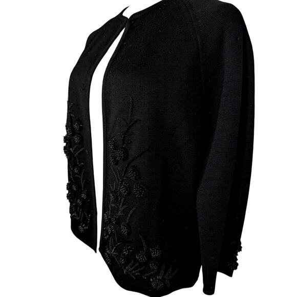 Vtge Beaded Wool jacket mid 80's to early 90'sBust 42" length 24"3/4 Sleeves 25" - Picture 6 of 10